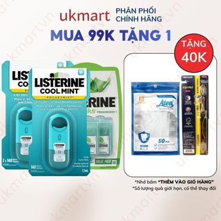 Xịt thơm miệng diệt khuẩn Listerine 7.7ml chai Mỹ