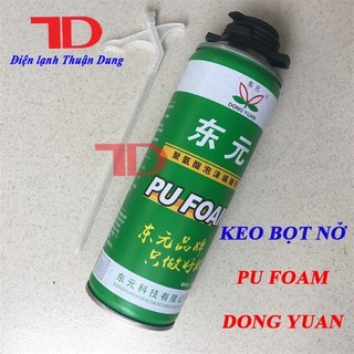 Xốp phun dạng xịt 500ML, keo bọt nở PU FOAM DONG YUAN