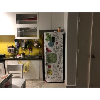 Decal dán tủ lạnh rau củ VINTAGE