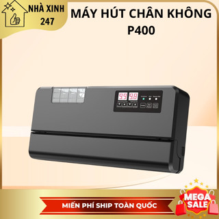 Máy Hút Chân Không Công Nghiệp P400 hút & hàn tự động mọi loại túi, đường hàn 40cm, có tính năng thổi phồng bao bì.