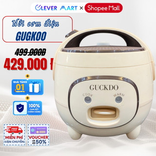 Nồi Cơm Điện Mini Gugcook Dung Tích 1,2L Công Suất 700W Nắp Gài Hình Lợn Lòng Nồi Tráng Men Siêu Chống Dính