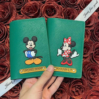 Vỏ bọc hộ chiếu (miễn phí khắc tên và gắn 1 charm) - NAGI HANDMADE