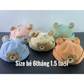 Mũ nồi sơ sinh cho bé 1.5 tuổi đến 3 tuổi - nón dành cho bé gấu 🐻 dể thương