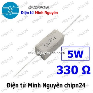 [3 CON] (F138) Điện Trở Công Suất 330R 5W