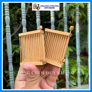 Rọ tre lồng chào mào, rọ đựng cào cào, dế cho chim cao cấp - MẪU RỌ TRE KÍN 1 MẶT  - phụ kiện lồng chim DUY KHANG