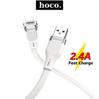 Dây sạc nhanh Hoco 2.4A cáp silicon hỗ trợ truyền tải dữ liệu cho dòng 6 7 8 X 11