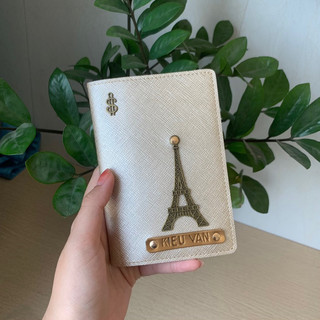 Vỏ bọc hộ chiếu (miễn phí khắc tên và gắn 1 charm) - NAGI HANDMADE