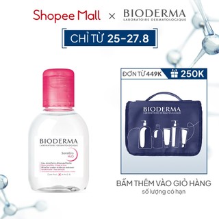 Dung dịch làm sạch và tẩy trang công nghệ Micellar Bioderma Sensibio H2O - 100ml