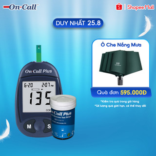 Máy đo đường huyết on call plus kèm hộp 25 que thử đường huyết on call plus
