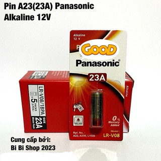 Vỉ 1 Viên Pin A23 / A27 Panasonic 12V Alkaline Hàng Nhập Khẩu Dùng Cho Điều Khiển Cửa Cuốn, Chuông, Quạt Trần