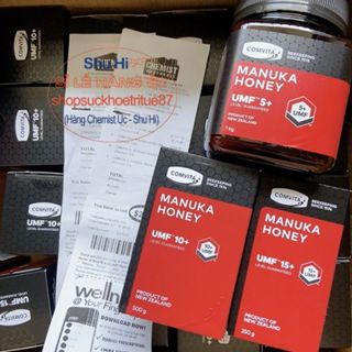  Mật ong manuka comvita 5+ 10+ 15+ 250g 500g 1000g - 1kg úc comvita UMF 5+ umf 10+ umf 15+ manuka honey 