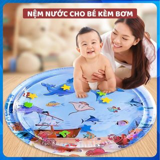 Thảm nước đệm nước nệm nước nhún 1m cho bé Thảm nước cho bé nằm chơi