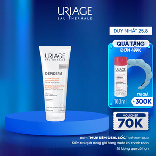 Sữa rửa mặt sáng da dạng bọt URIAGE DÉPIDERM MOUSSE NETTOYANTE ÉCLAT 100ml