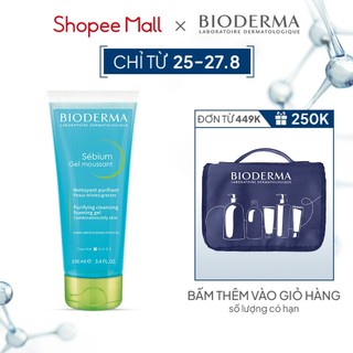Gel rửa mặt tạo bọt, không chứa xà phòng Bioderma Sebium Gel Moussant - 100ml