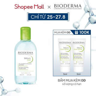 Dung dịch làm sạch và tẩy trang công nghệ Micellar Bioderma Sebium H2O - 250ml