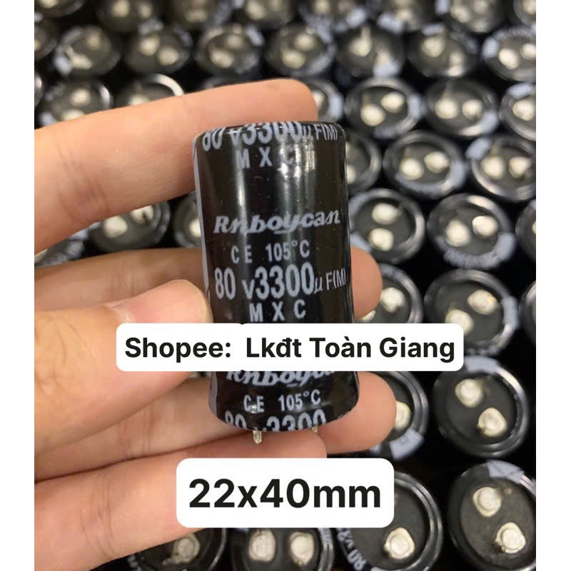 Tụ nguồn 3300uf/80V các cỡ (không đủ dung lượng)