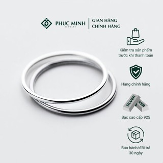 Nhẫn bạc nữ PMJ tròn trơn basic cá tinh PMJS0336N Phúc Minh Jewelry - Nhẫn bạc ta cao cấp