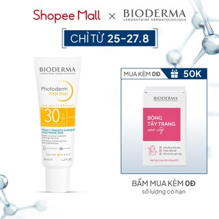 Chống nắng dành cho da mụn Bioderma Photoderm Akn Mat Spf30 - 40ml