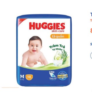 Tã quần Huggies Skincare M18/L16/XL14/XXL12 MIÉNG tả huggies