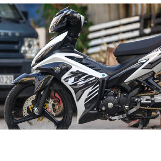  Tem rời exciter 135 lc trắng đen v7 mẫu thực tế  tem 3 lớp cao cấp không bay màu 