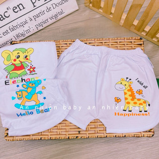 Quần ngắn cotton lai cua dạng thể thao cho bé 3-12kg