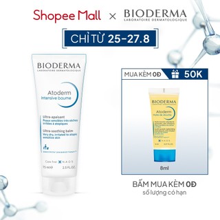 Kem dưỡng ẩm chuyên sâu cho da rất khô và viêm da cơ địa Bioderma Atoderm Intensive Baume - 75ml