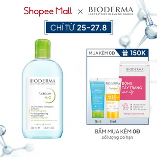 Dung dịch làm sạch và tẩy trang công nghệ Micellar Bioderma Sebium H2O - 500ml