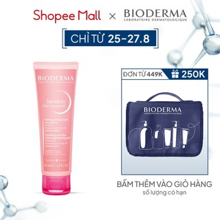 Gel rửa mặt tạo bọt cho da nhạy cảm Bioderma Sensibio Gel Moussant - 45ml
