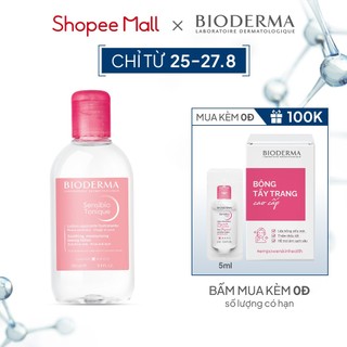 Dung dịch cân bằng dưỡng ẩm và làm dịu da Bioderma Sensibio Tonique - 250ml