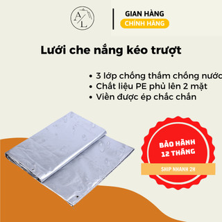 Bạt che mưa nắng khổ 4mx5m, Bạt che mưa 3 lớp, chống thấm nước, May viền khoen sẵn - Tặng kèm móc
