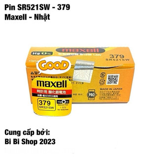 Pin đồng hồ sr521sw sr521 379 maxell vỉ 1 viên made in japan