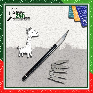  Dụng cụ cắt & lắp ráp mô hình dao cắt washi tape tỉa sticker cho bullet journal & đồ chơi Anime Nhật – Tặng 5 lưỡi dao 