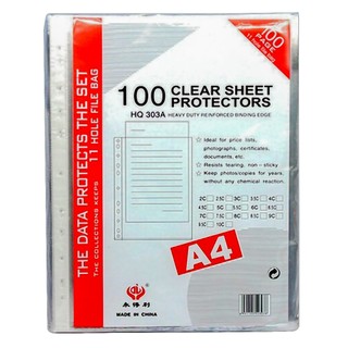 [MUA SỈ GIẢM 10%] Bìa đựng hồ sơ, tài liệu, bìa nhựa đục lỗ A4 303A (100 cái/xấp) (1 cái)