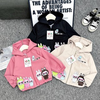 Áo Khoác Gió Cho Bé, Áo Khoác Gió LABUBU Siêu Cưng Cho Bé Từ 10 - 20kg