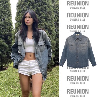 Áo sơ mi denim washed reunion