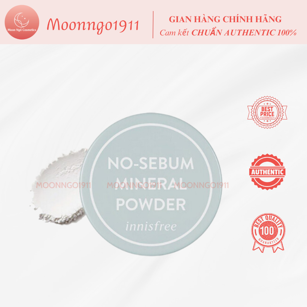 [HSD: 25/12/2026] Phấn Phủ Bột Kiềm Dầu Innisfree No Sebum Mineral Powder 5g