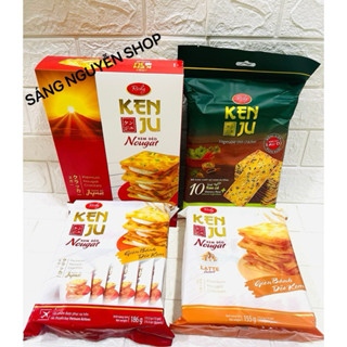 Bánh Quy Hành Nougat Kẹp Kem Kenju Richy Hộp 279g - Túi 186g [ Siêu Ngon ạ ]