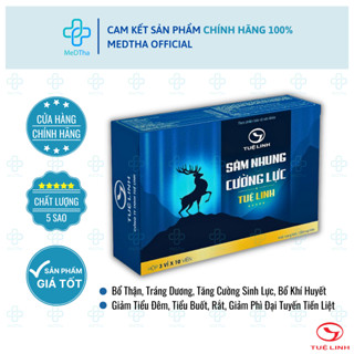 Sâm Nhung Cường Lực Tuệ Linh - Giúp Bổ Thận, Tráng Dương, Tăng Cường Sinh Lý Nam, Bổ Khí Huyết (Hộp 30 Viên)