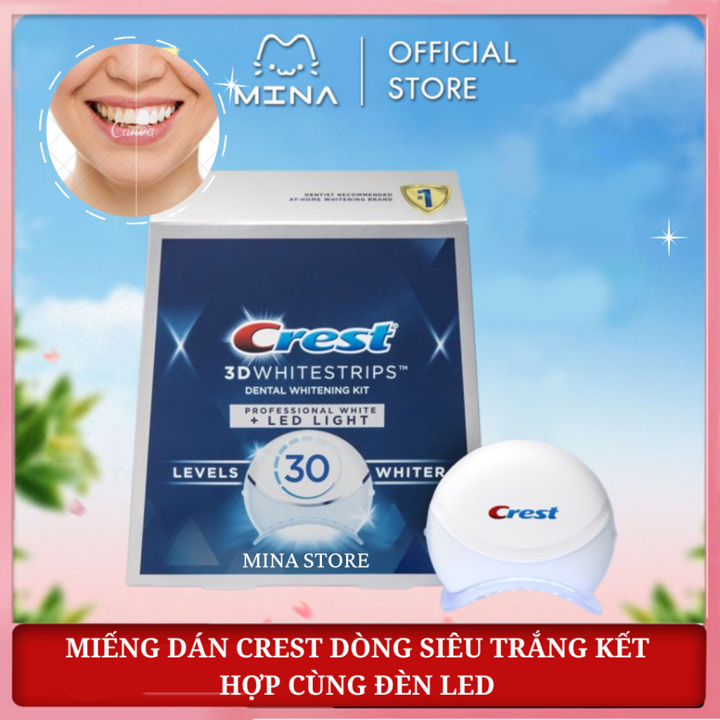 Đèn chiếu trắng răng Crest 3D white - Máy làm trắng răng Crest 3D Led Light tách set bán rời