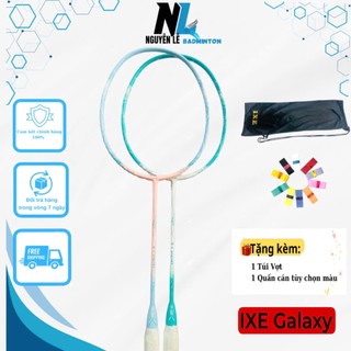  Vợt cầu lông IXE Dragon Warrior 660 galaxy chính hãng căng sẵn 10.5kg tặng kèm quấn cán 