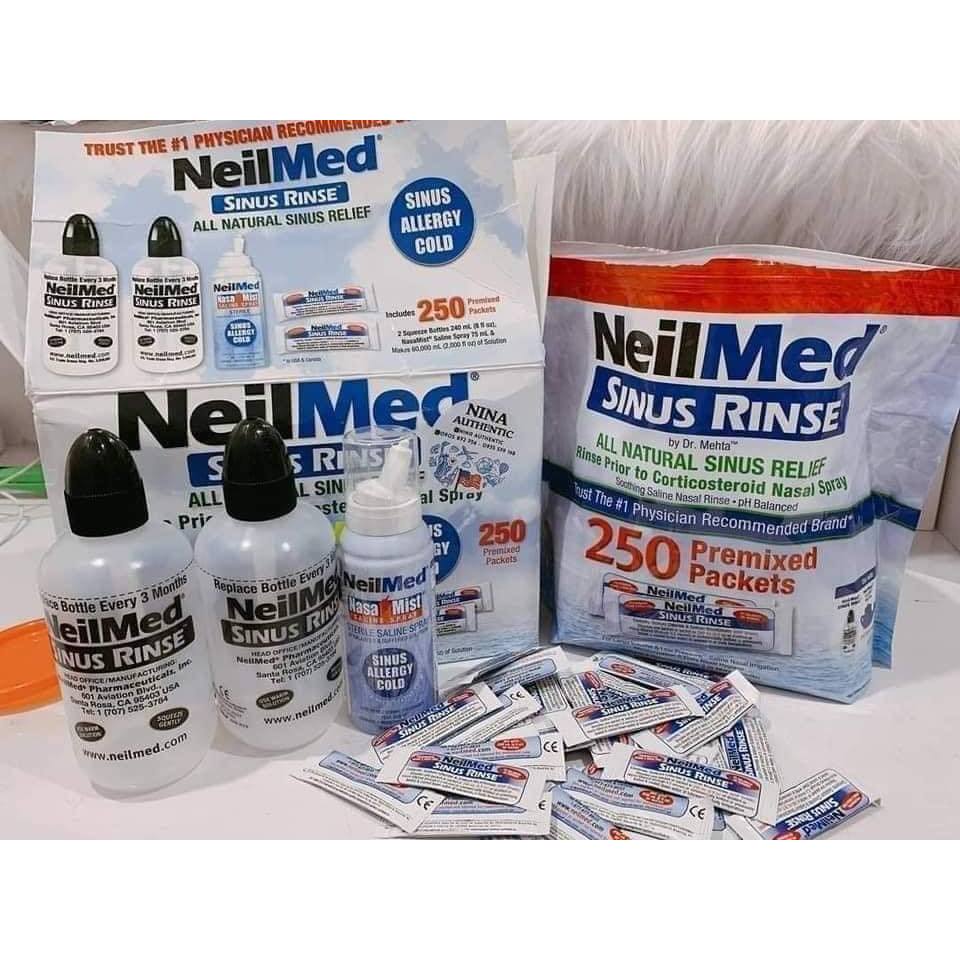Bộ bình rửa mũi Neilmed 240ml