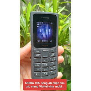 điện thoại lướt nokia 105 4G VOLTE mã TA 1375, chĩnh hãng, 2 sim nhận các mạng Viettel ,vina,mobi...
