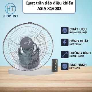 Quạt trần đảo điều khiển ASIA X16002 - Bảo hành 2 năm chính hãng