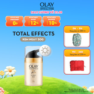 Kem Dưỡng Ẩm Ban Ngày Phục Hồi & Làm Chậm 7 Dấu Hiệu Lão Hóa Dịu Nhẹ SPF 15 OLAY TOTAL EFFECTS 50G