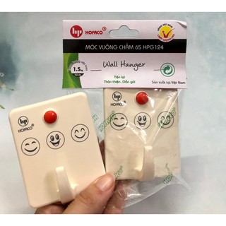 Móc vuông hpg124 - móc bằng nhựa hofaco dán tường nhỏ gọn tiện lợi