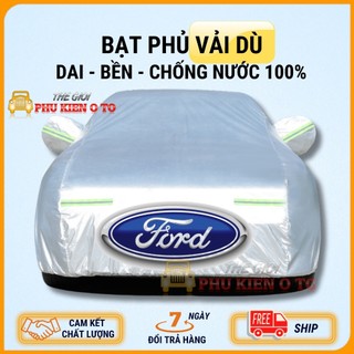 Bạt Phủ Ô Tô Vải Dù Oxford, Ford EcoSport, Everest, Escape, Focus, Explorer, Ranger Chống Nóng, Chống Nước