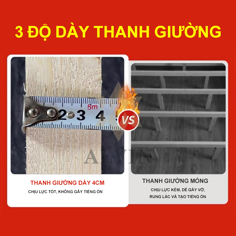 ALVIN Giường Ngủ Giường Pallet Gỗ Thông Mới  Đẹp Chất Lượng gỗ thật 100%1m8/1m5/1m2 | BigBuy360 - bigbuy360.vn