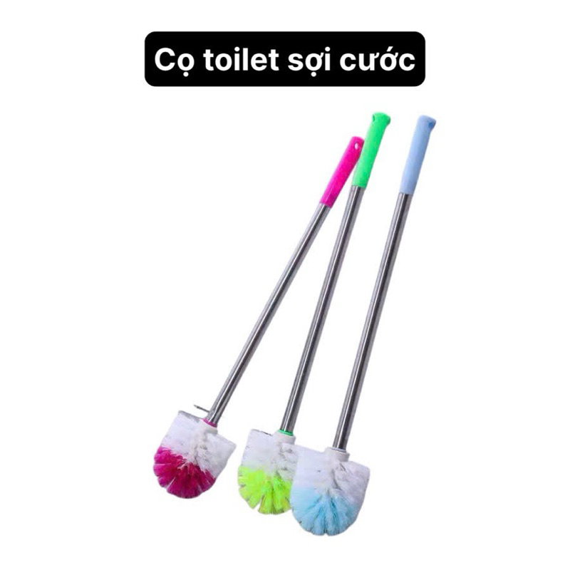 Cây cọ bàn chải chà rửa nhà vệ sinh, cọ toilet vệ sinh nhà tắm sợi cước 53cm