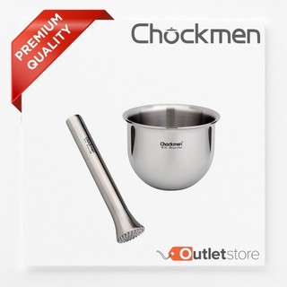 Bộ Chày Cối CHOCKMEN Inox 18/10 Dụng Cụ Giã Hành Tỏi Gia Vị Nghiền Các Loại Hạt Tiện Dụng Nhà Bếp