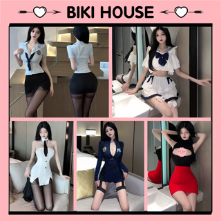 Cosplay thư ký ôm body xinh gợi cảm tổng hợp trang phục nữ tiếp viên hàng không phổ biến anime quyến rũ BIKI HOUSE T100
